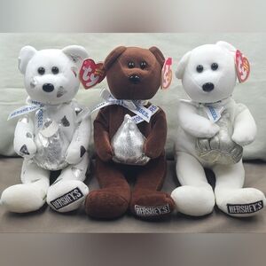 Beanie Babies Hershey kiss 100 year anniversery - Hugsy, Kisses, and Cocoa Bean